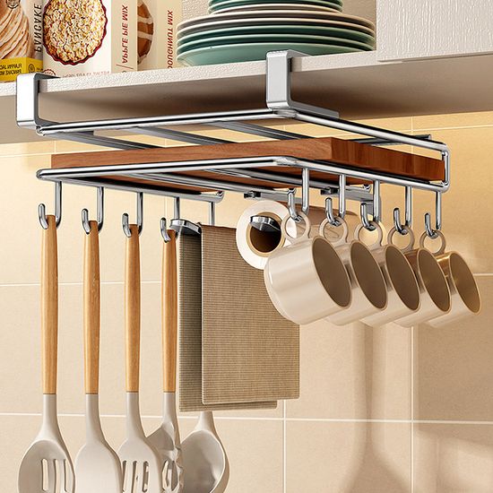 살림정석 언더선반(후크+걸이) 키친타올 주방선반걸이