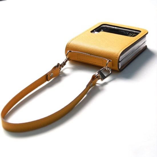 갤럭시Z플립3 가죽케이스 지플립3 힌지보호 사피아노