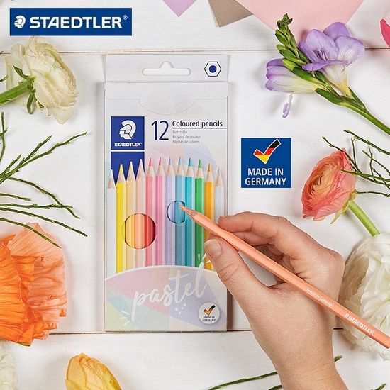 스테들러 독일산 친환경 파스텔 색연필 12색 146 C12