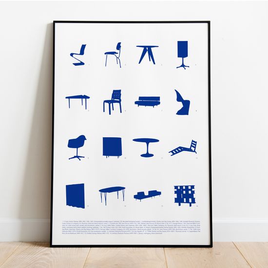 미드센츄리 빈티지 가구 컬렉션 A2사이즈포스터 #2413