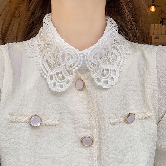 레이스 레이어드 넥 카라 페이크카라(WE7739D)