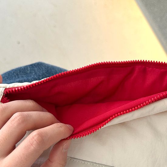 [프롬디얼리던] 패딩 플랫 파우치(이북리더기파우치)
