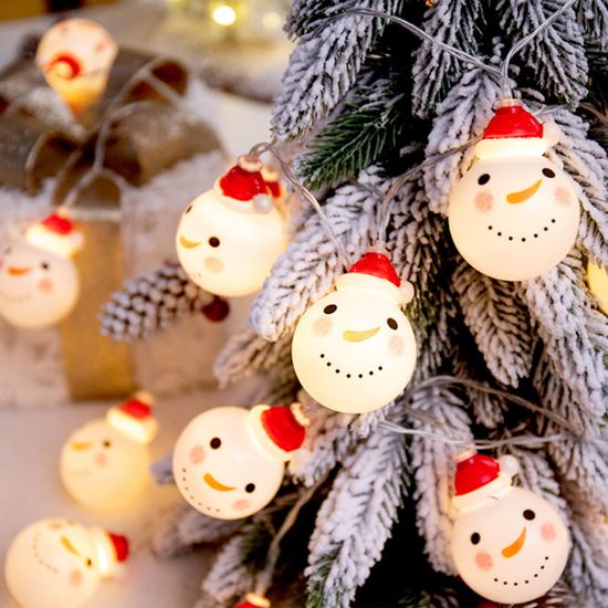 [도토로]20구 LED 눈사람 가랜드 전구(웜색) (3M)