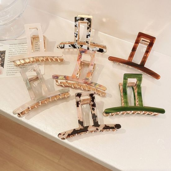 18종/오로라 패턴 컬러 헤어 집게핀 고정핀 헤어핀