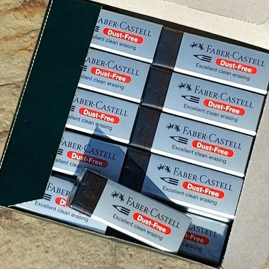 파버카스텔 더스트프리 지우개-66 블랙(대 20개입)