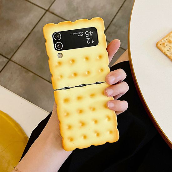 갤럭시 z플립 6 5 4 3 플립 특이한 비스킷 하드케이스