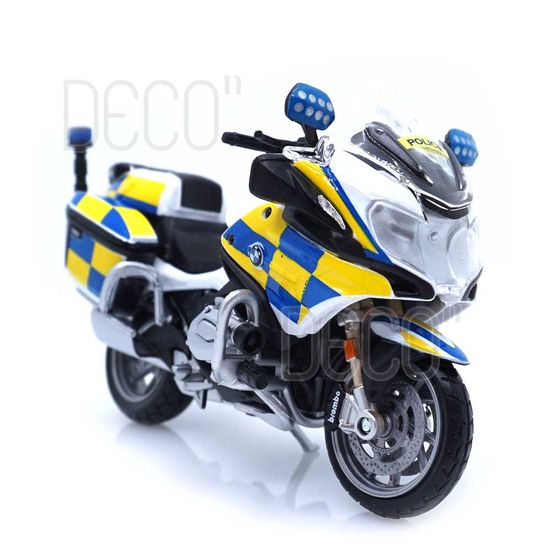 1:18 BMW R1200 RT UK 스트라이프 폴리스 오토바이 