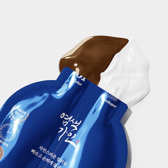 염색가인 3분 셀프 새치 커버 천연 염색제 3박스 15회