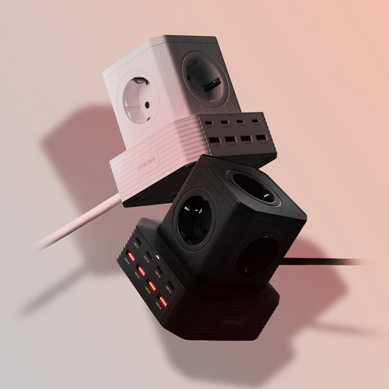 고용량 100W 초고속 PD충전기 큐브멀티탭 콘센트 2M