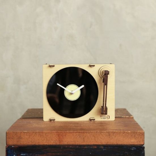 [WOODSUM/우드썸] 턴테이블시계 