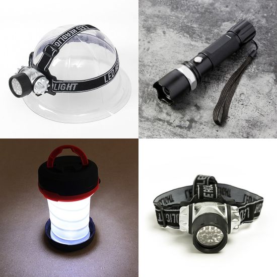 파워온 헤드랜턴 / 손전등 4종 모음