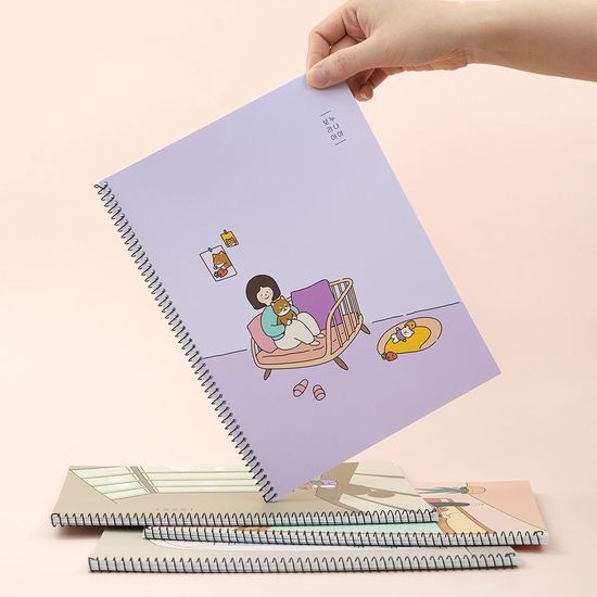 핑크풋 보리야누나야따듯한원링노트