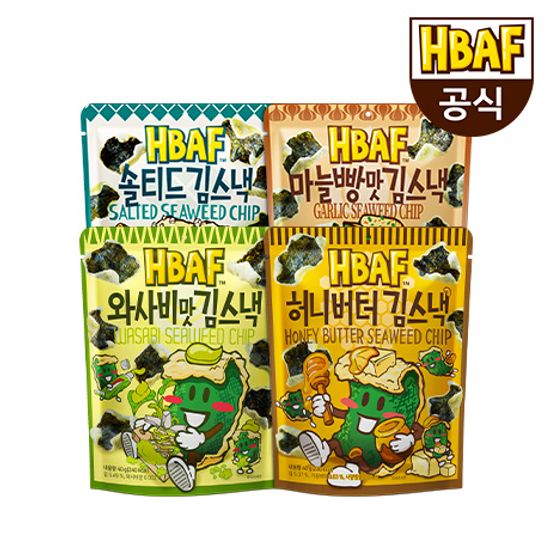 HBAF 김스낵 40g 4봉 세트+1봉 골라담기 (총5봉)