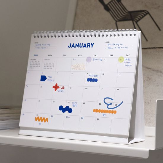루카랩 2025 MMM 미디움 탁상 캘린더