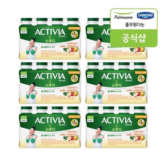 [풀무원다논] 액티비아스무디 골드키위사과 4입 x 6개