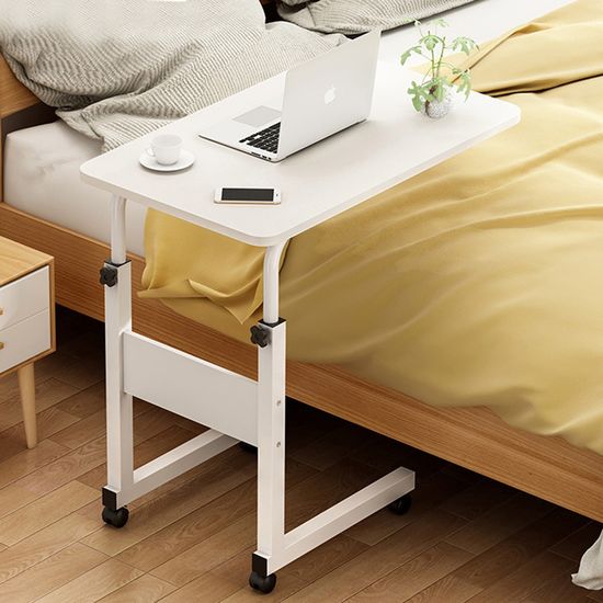 베이직 높이 조절 사이드 테이블(기본형) (화이트)