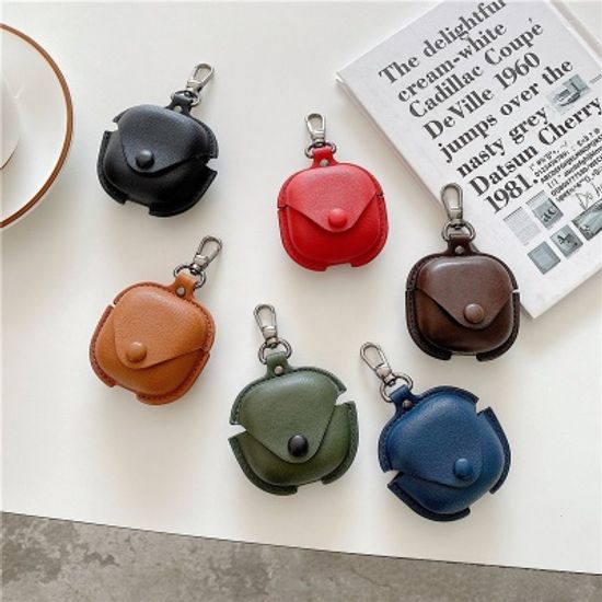 갤럭시 버즈 2 프로 라이브 컬러 하드 가죽 케이스