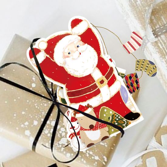 [FS41-2] 크리스마스 호두까기 인형 손들어 입체카드