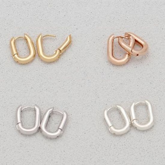 [애슬릿]전체 실버 클립 원터치 링귀걸이_s