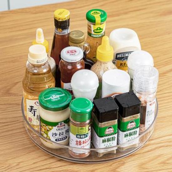 싱크대하부장정리 양념통 회전 정리대 (대형/1단)