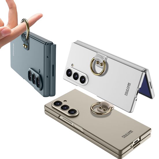 갤럭시 z폴드7 골드 링 액정 보호 풀커버 폴더 케이스