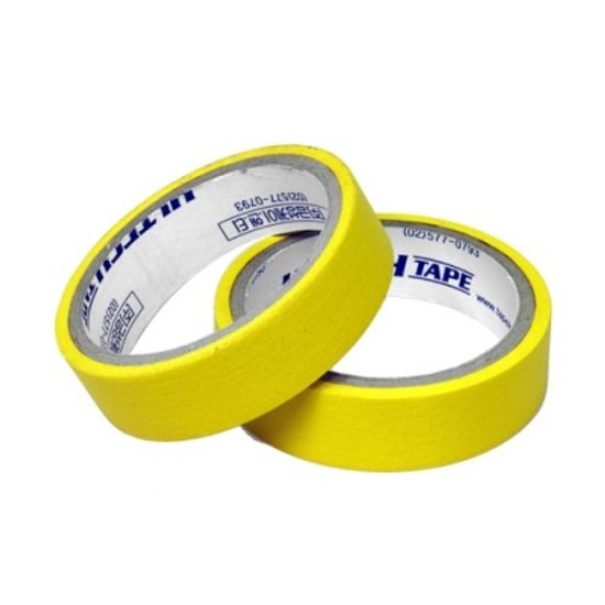 [금성케이엔티] 국산칼라마스킹테이프 25X12 2개입 노랑 [팩/1] 100102