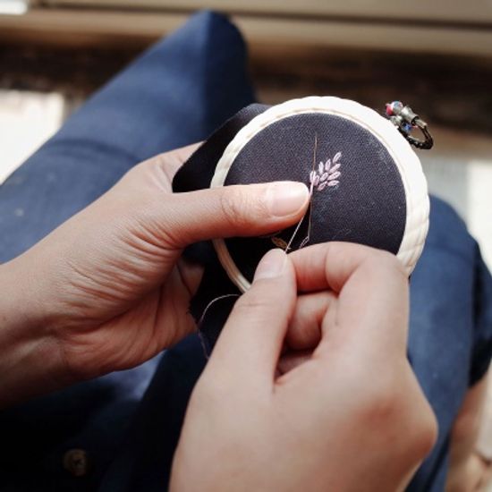 5월 탄생화 라일락 자수손수건 만들기 DIY KIT