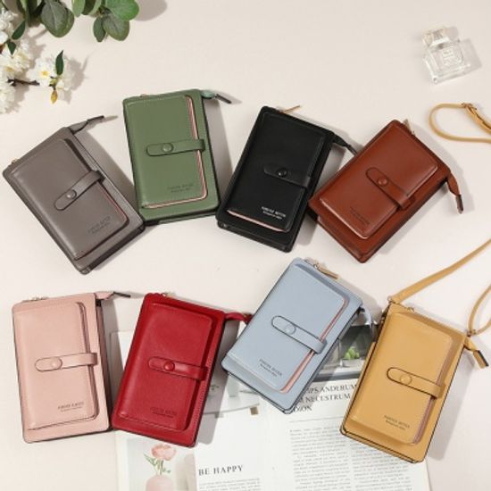 터치 스크린 휴대폰 가방 지갑 가죽 미니백 크로스백