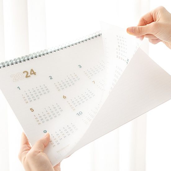 바이풀디자인 세컨 플래너 A4 와이드 월간 2024년