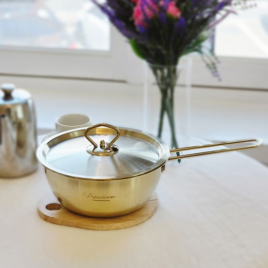 아비스 IH 티타늄코팅 스텐 2종C세트 편수16+전골24cm