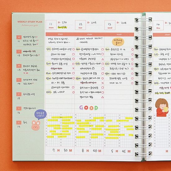 몬스터 아이콘 스터디 플래너 (1년용)