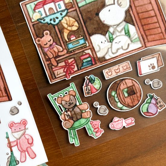  BEAR FACTORY 씰스티커