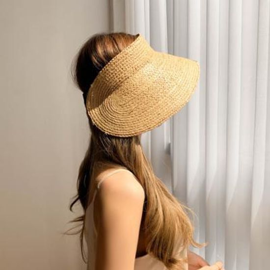 라탄 대챙 썬캡 모자