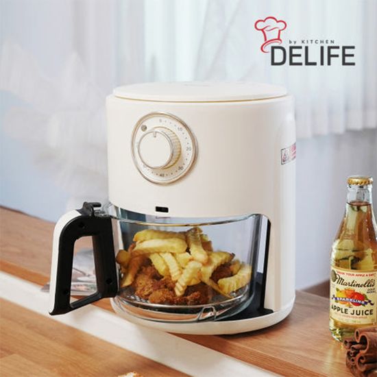 디라이프 글라스뷰 에어프라이어 3.5L DLA-F100C
