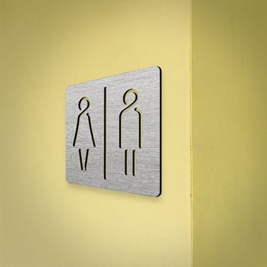 아크릴 화장실 표지판 5종 택1 문패 간판 안내판 사인