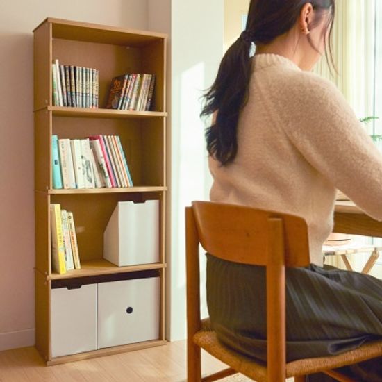 종이 책장 ㅁㅁㅂㅂ 2단(가로25)