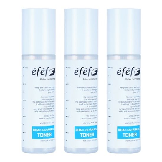 에프에프 바하0.5%+아하1% 수분토너 100ml 3개