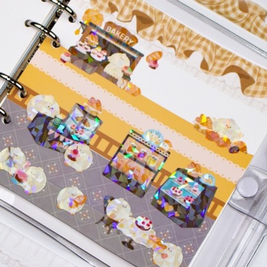 프릴 레이스 다이컷 마스킹 테이프 - 미드나잇 블랙