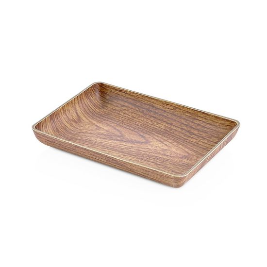 [에블린] 아카시아 우드 밀라노 사각 깊은 접시