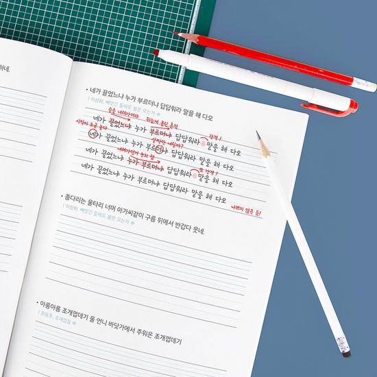 글입다 시인의 글자취 글씨교정 필사노트