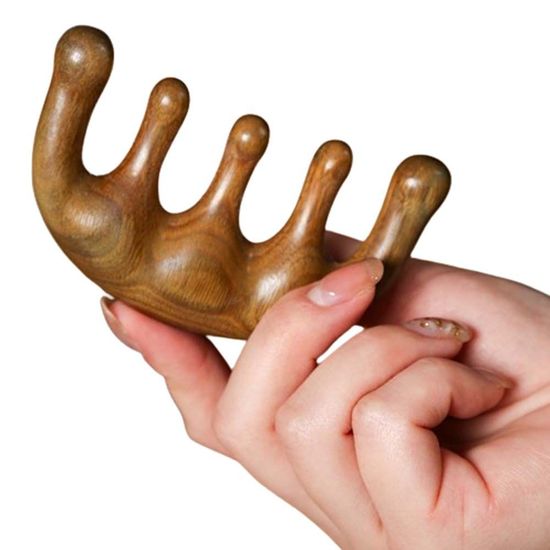 괄사마사지기 원목 코 빗 얼굴 두피 경락(WE60EDA)