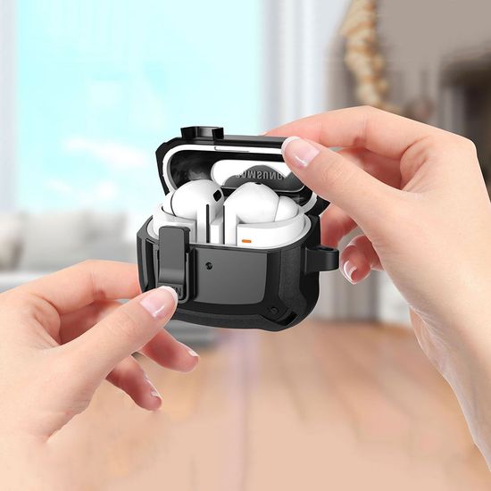 갤럭시버즈3 프로 호환 단색 락 잠금 범퍼 하드케이스