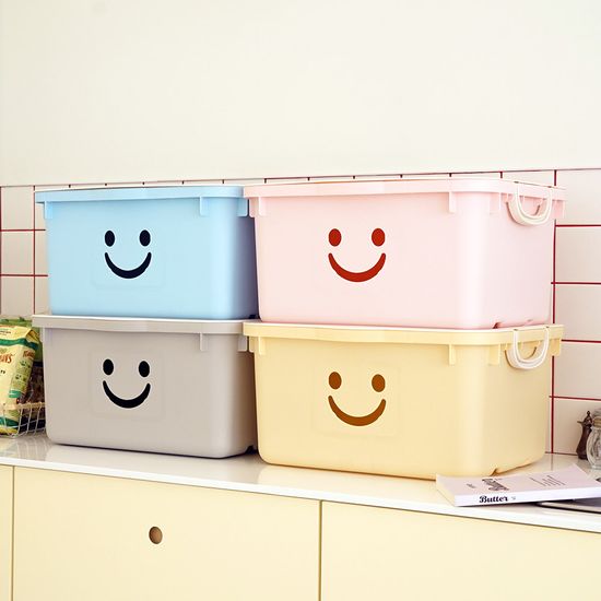 장난감 정리함 모던 와이드 초대형 해피박스 46L 2P