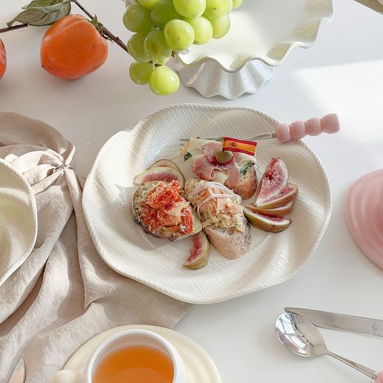 플로라 트위스트 플레이트 L  식기 홈파티 테이블웨어