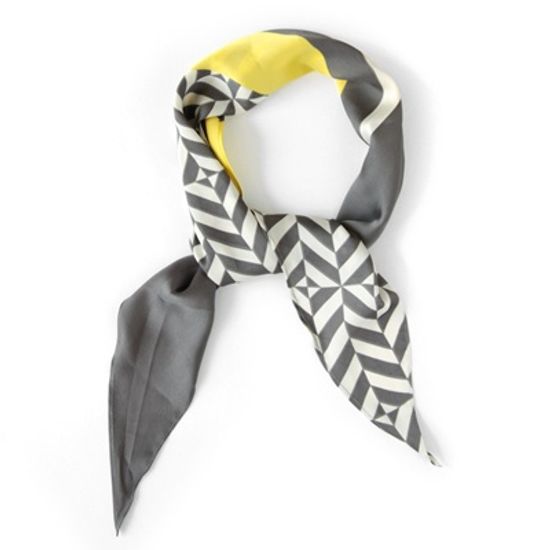 [베네]하프헤링본 마름모 스카프