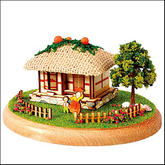 DIY 나무 모형 조립 키트 디오라마 초가집 YM-983