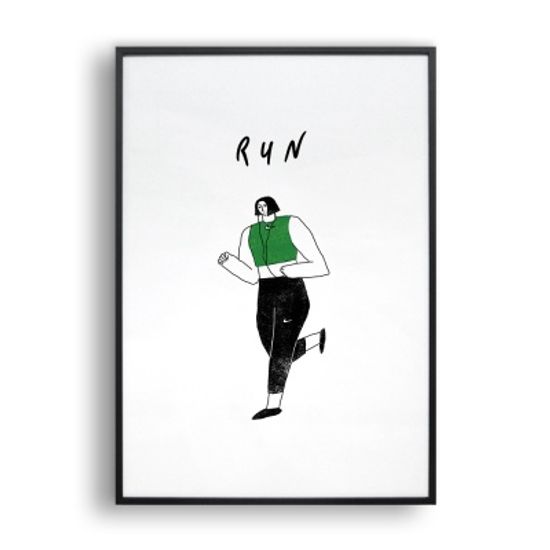 달리기 / 일러스트 액자