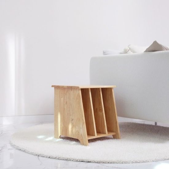 원목 책꽂이 협탁 (수납 사이드테이블)