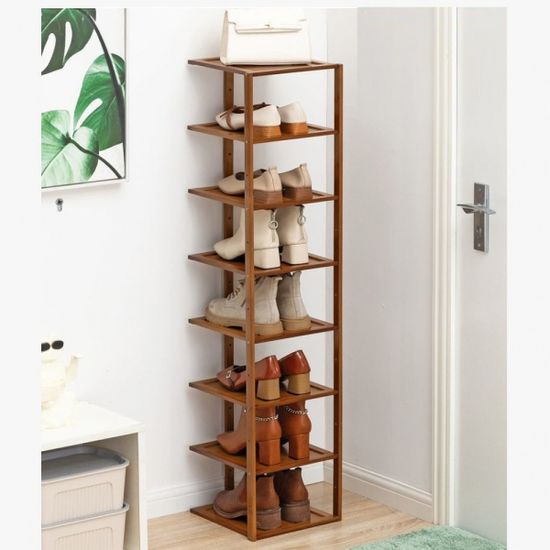 좁은 현관정리 와이드 신발장 27cm (8단)