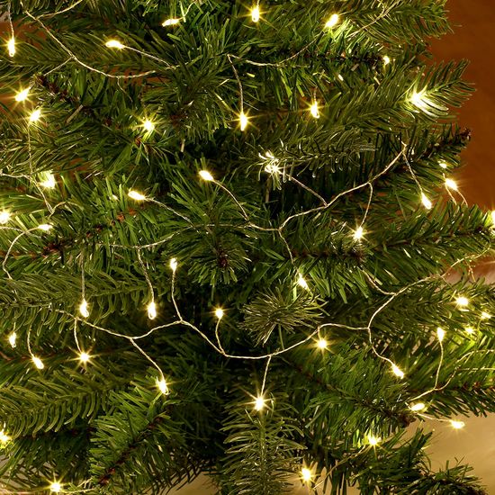 [도토로]은하수 LED 200구 실버선 USB 지네 전구(5m) 